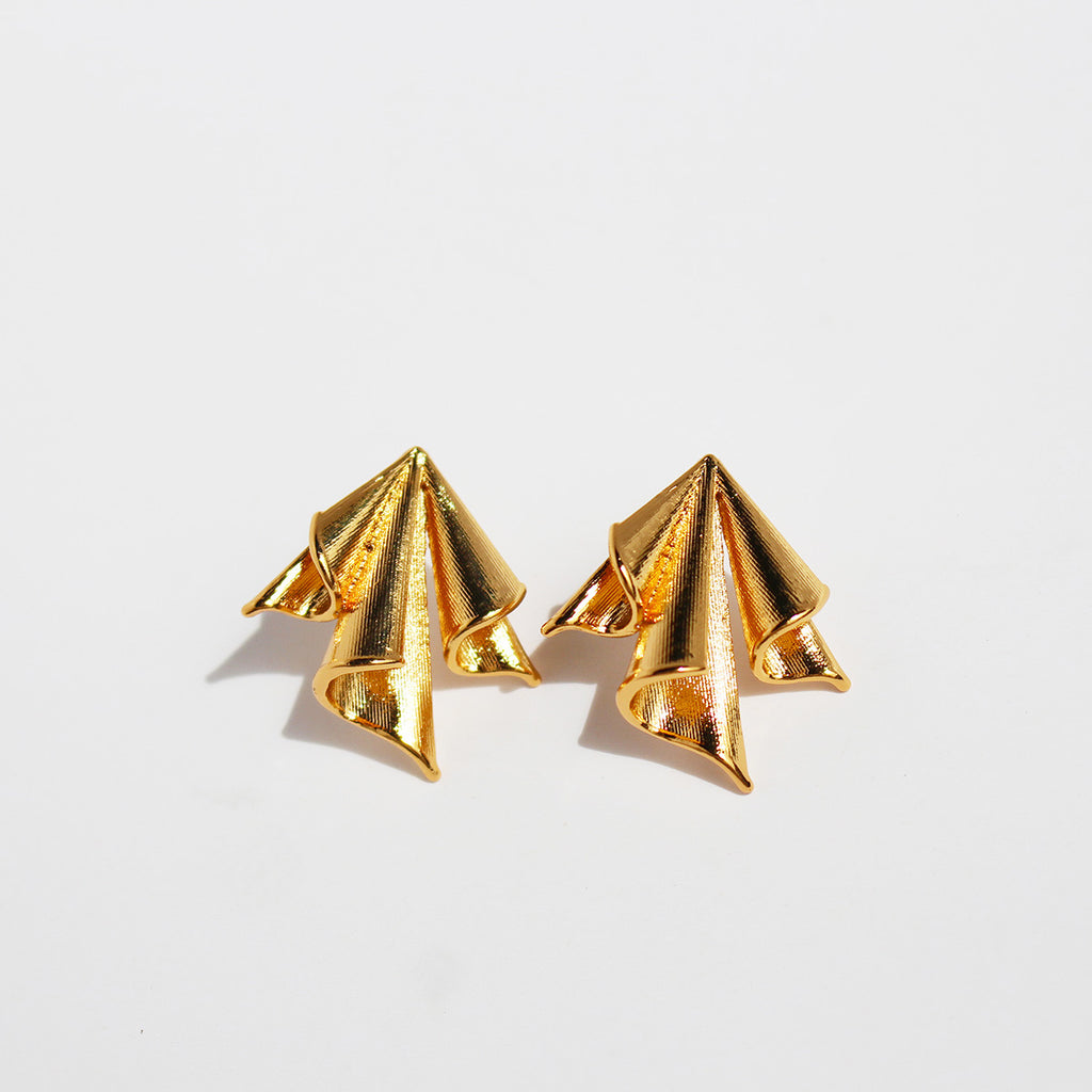 Silk Fold Earrings
