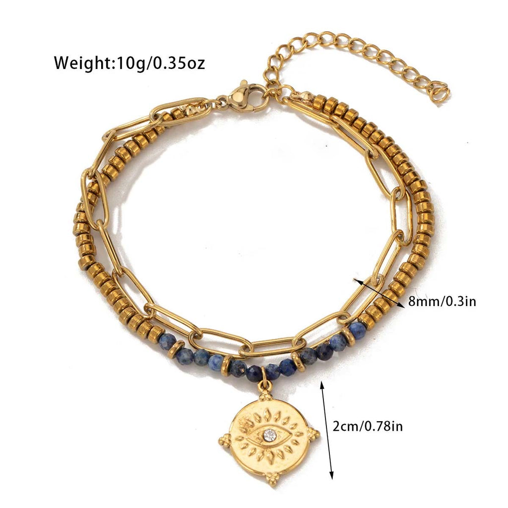 Blue Link Bracelet