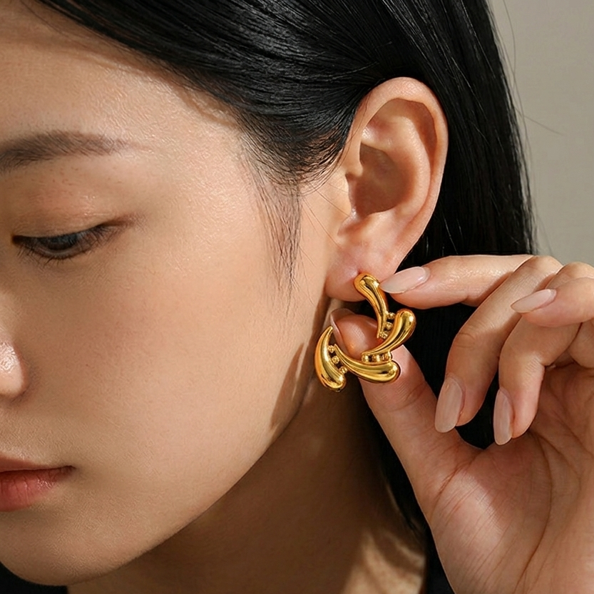 Wave Twist Earrings