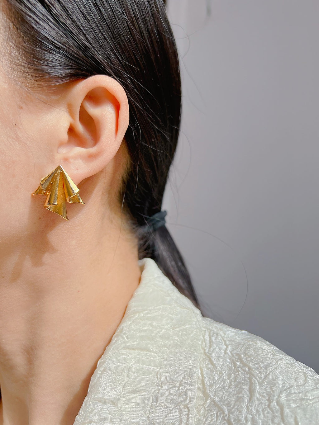 Silk Fold Earrings